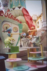 Modern sculpture.