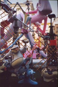 Don Quijote agains the oil well-wind mill.