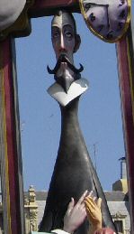 caballero de la mano en el pecho