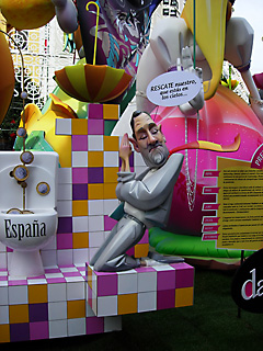 Rajoy rezando por el rescate