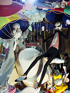 grooms in parachute