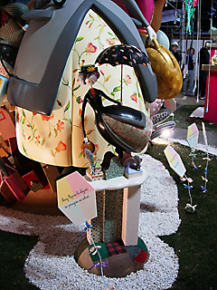 Mary Poppins flying with umbrella