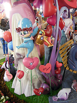 angel watering  hearts