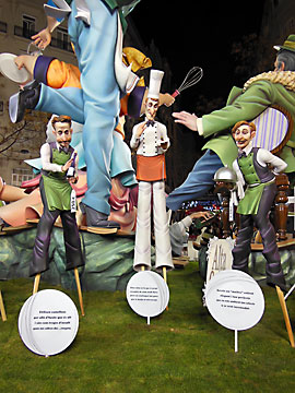 Chefs on stilts