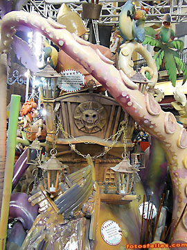 ship and octopus