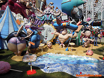 beach with swimmers