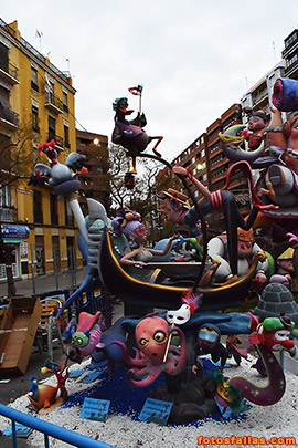 falla Pza Pintor Segrelles 2018