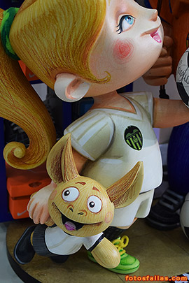child ninot Plaza de la Reina 2019