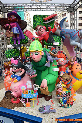 child falla Avda Oeste 2025